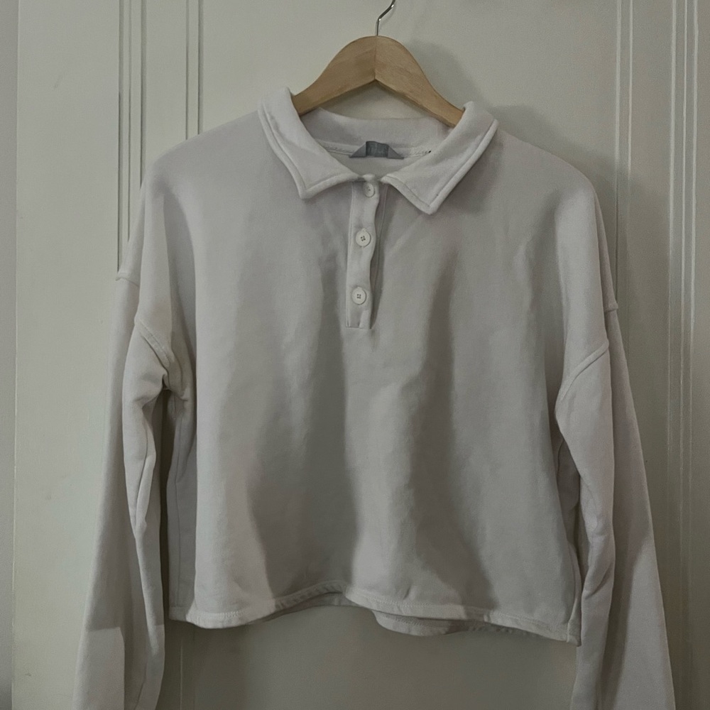 Peloton White Collared Shirt